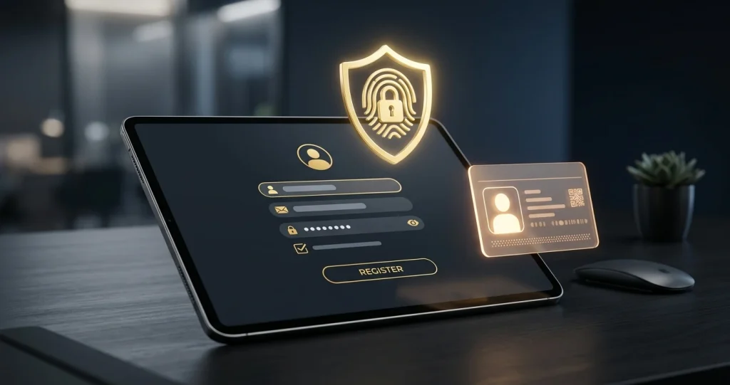 Golden Mister registration or account verification screen